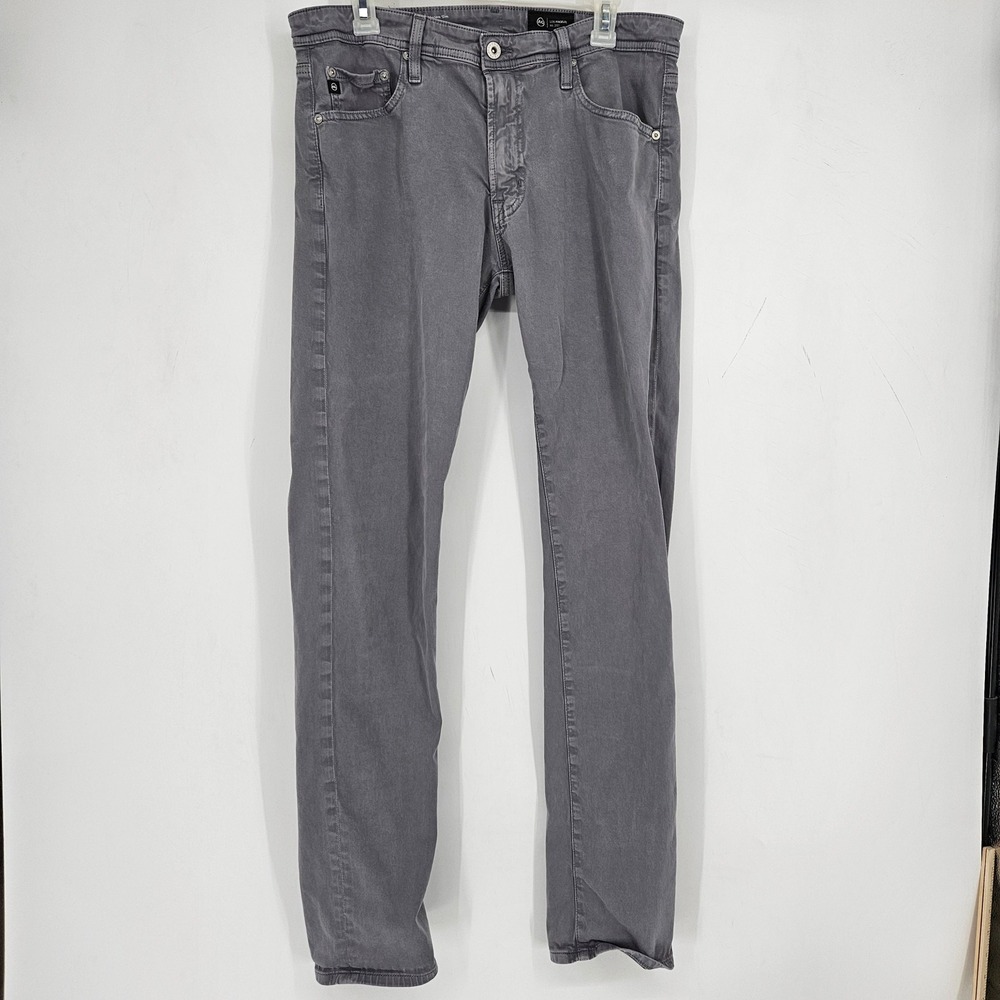 AG Adriano Goldschmied Jeans Mens 33x34 Gray Denim Tellis Modern Slim‎